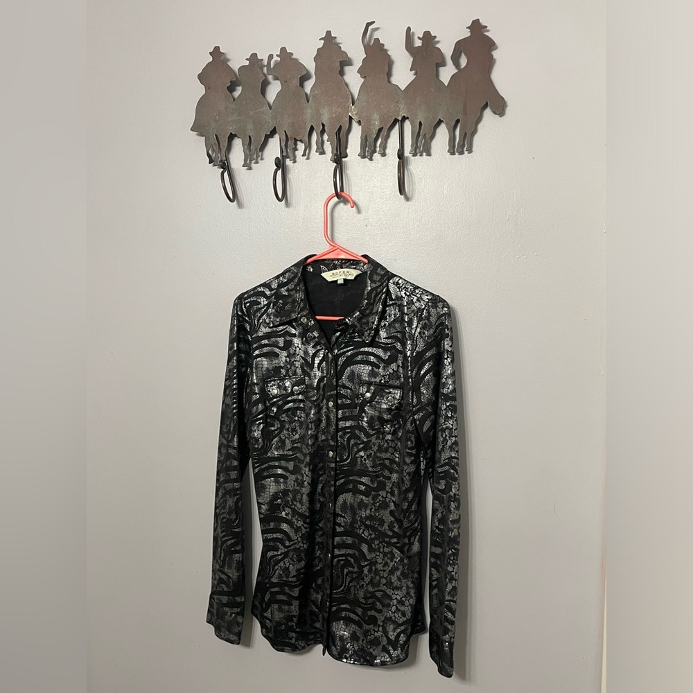 Rodeo Shirt ;Animal Print Roper Snap Up long sleeve